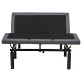 Weston Black And Grey Full Dual-motor Massage Adjustable Bed Base In - Ornate Home