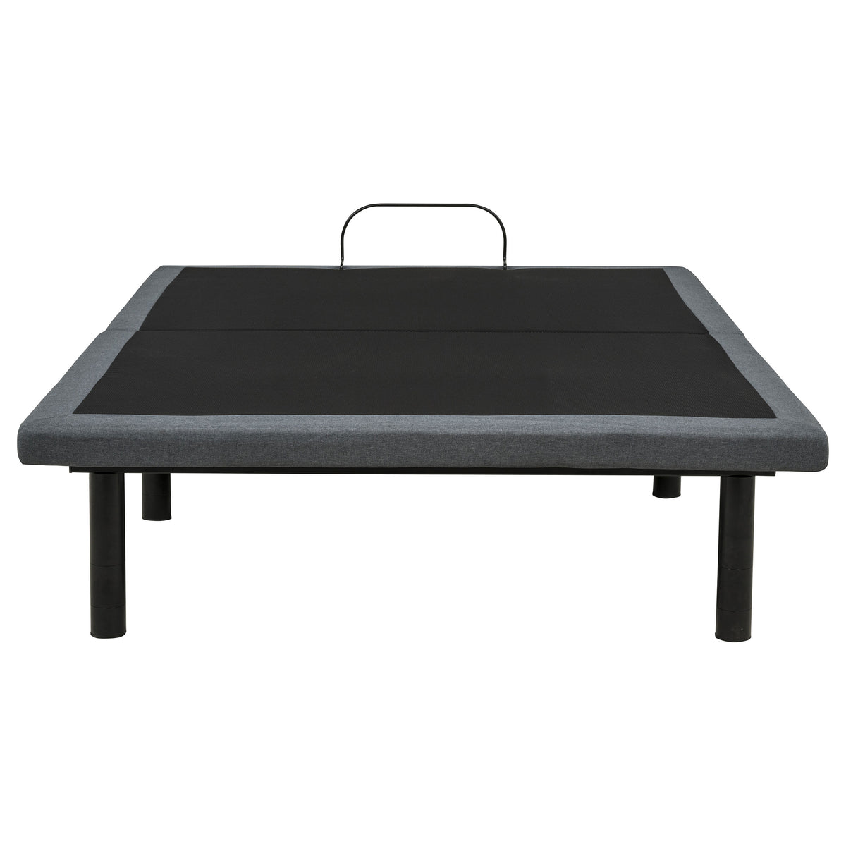 Weston Black And Grey Full Dual-motor Massage Adjustable Bed Base In - Ornate Home