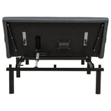 Weston Black And Grey Full Dual-motor Massage Adjustable Bed Base In - Ornate Home