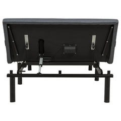 Weston Black And Grey Full Dual-motor Massage Adjustable Bed Base In - Ornate Home