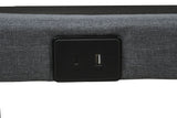 Weston Black And Grey Full Dual-motor Massage Adjustable Bed Base In - Ornate Home