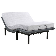 Weston Black And Grey Queen Dual-motor Massage Adjustable Bed Base In - Ornate Home