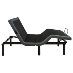 Weston Black And Grey Queen Dual-motor Massage Adjustable Bed Base In - Ornate Home
