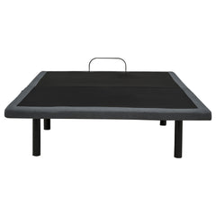 Weston Black And Grey Queen Dual-motor Massage Adjustable Bed Base In - Ornate Home