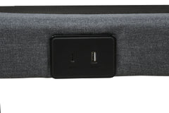 Weston Black And Grey Queen Dual-motor Massage Adjustable Bed Base In - Ornate Home