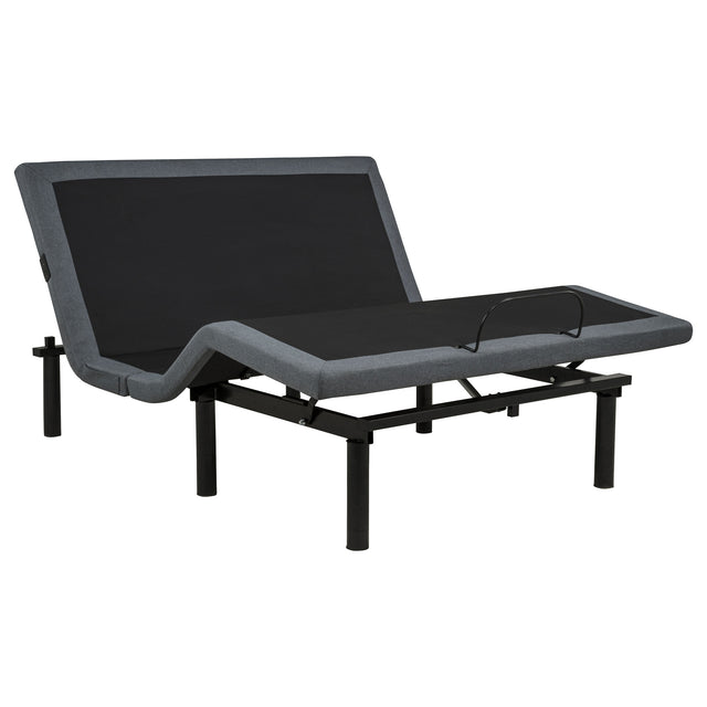 Weston Black And Grey Queen Dual-motor Massage Adjustable Bed Base - Ornate Home