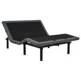 Weston Black And Grey Queen Dual-motor Massage Adjustable Bed Base - Ornate Home
