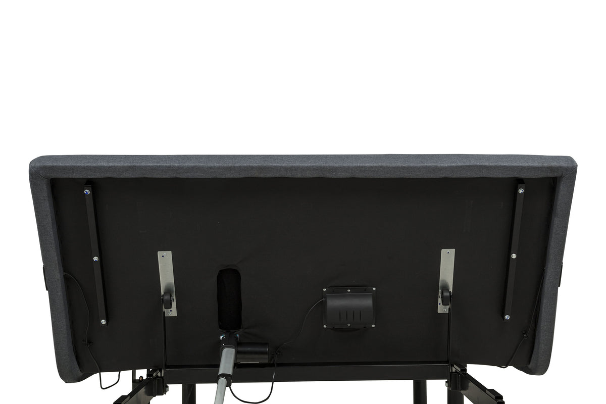 Weston Black And Grey Queen Dual-motor Massage Adjustable Bed Base - Ornate Home