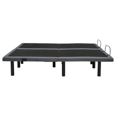 Weston Black And Grey Split Eastern King Massage Adjustable Bed Base In - Ornate Home