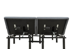 Weston Black And Grey Split Eastern King Massage Adjustable Bed Base In - Ornate Home