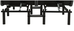 Weston Black And Grey Split Eastern King Massage Adjustable Bed Base In - Ornate Home
