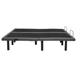 Weston Black And Grey Split Eastern King Massage Adjustable Bed Base - Ornate Home