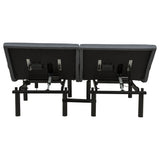 Weston Black And Grey Split Eastern King Massage Adjustable Bed Base - Ornate Home