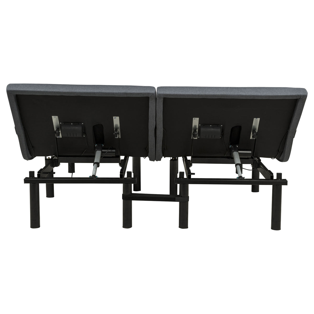 Weston Black And Grey Split Eastern King Massage Adjustable Bed Base - Ornate Home