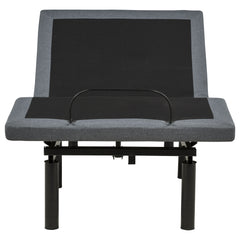 Weston Black And Grey Twin Dual-motor Massage Adjustable Bed Base In - Ornate Home