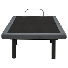 Weston Black And Grey Twin Dual-motor Massage Adjustable Bed Base In - Ornate Home
