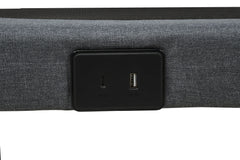 Weston Black And Grey Twin Dual-motor Massage Adjustable Bed Base In - Ornate Home