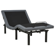 Weston Black And Grey Twin Dual-motor Massage Adjustable Bed Base - Ornate Home