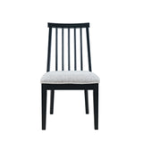 Weston Black Dowel Back Dining Chair (Set of 2) - Ornate Home