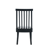 Weston Black Dowel Back Dining Chair (Set of 2) - Ornate Home