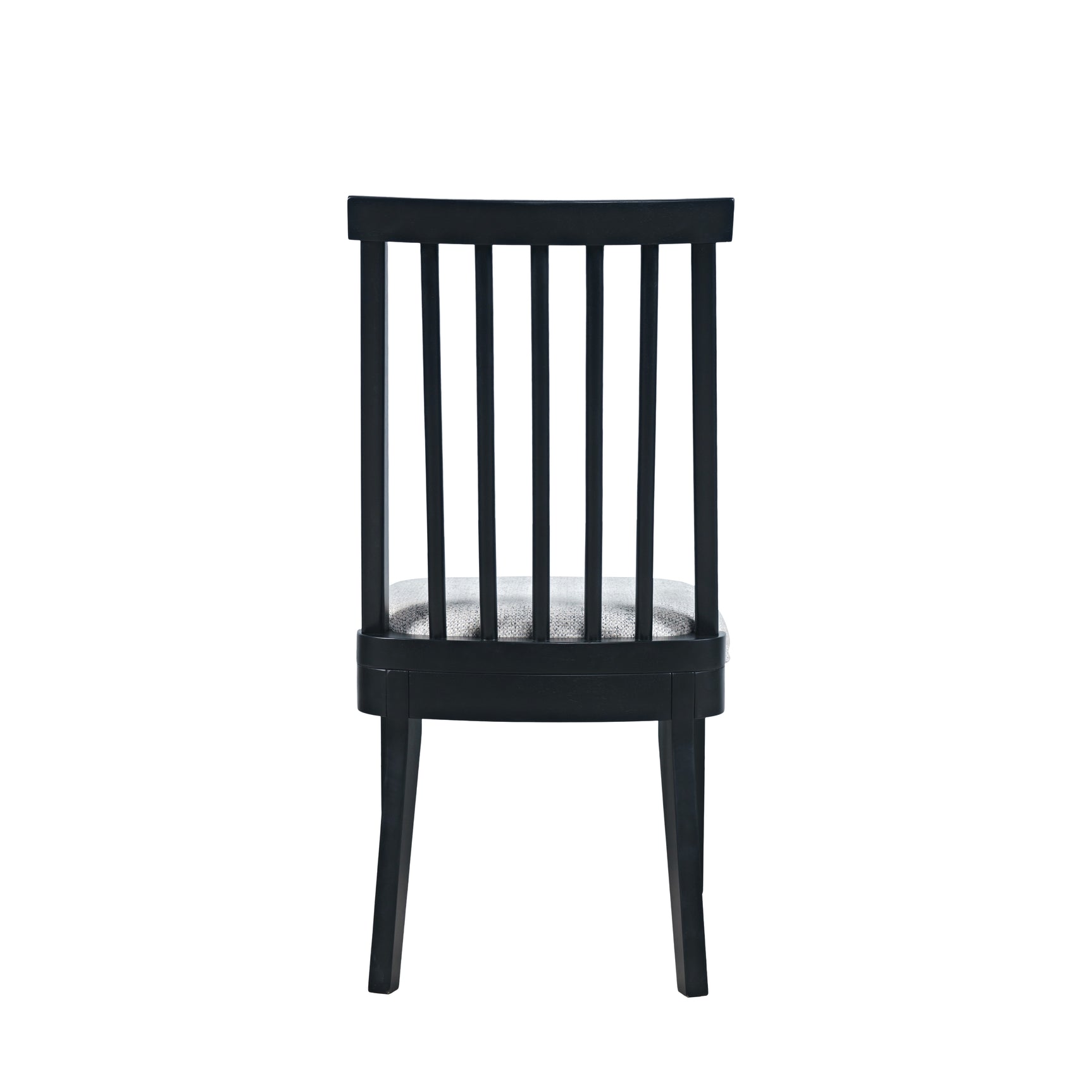 Weston Black Dowel Back Dining Chair (Set of 2) - Ornate Home