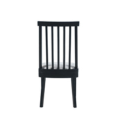Weston Black Dowel Back Dining Chair (Set of 2) - Ornate Home