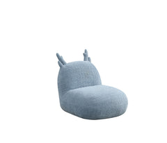 Weston Blue 21.5"W Chenille Deer-Shaped Kids Chair - Ornate Home