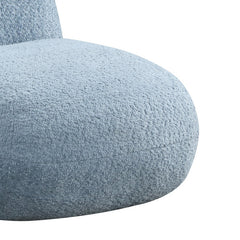 Weston Blue 21.5"W Chenille Deer-Shaped Kids Chair - Ornate Home
