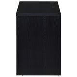 Westpark Black 2-drawer Nightstand LED Lights and USB - Ornate Home