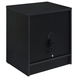 Westpark Black 2-drawer Nightstand LED Lights and USB - Ornate Home