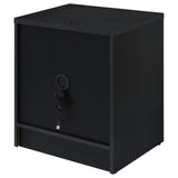 Westpark Black 2-drawer Nightstand LED Lights and USB - Ornate Home