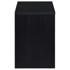 Westpark Black 2-drawer Nightstand LED Lights and USB - Ornate Home