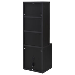 Westpark Black 3-piece Full Bedroom Set Bookcase Headboard - Ornate Home