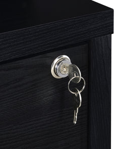 Westpark Black 3-piece Full Bedroom Set Bookcase Headboard - Ornate Home