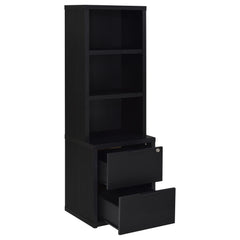 Westpark Black 3-piece Twin Bedroom Set Bookcase Headboard - Ornate Home