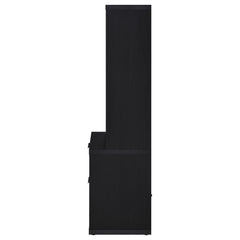 Westpark Black 3-piece Wall Unit Bookcase Set with USB - Ornate Home