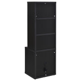 Westpark Black 3-piece Wall Unit Bookcase Set with USB - Ornate Home