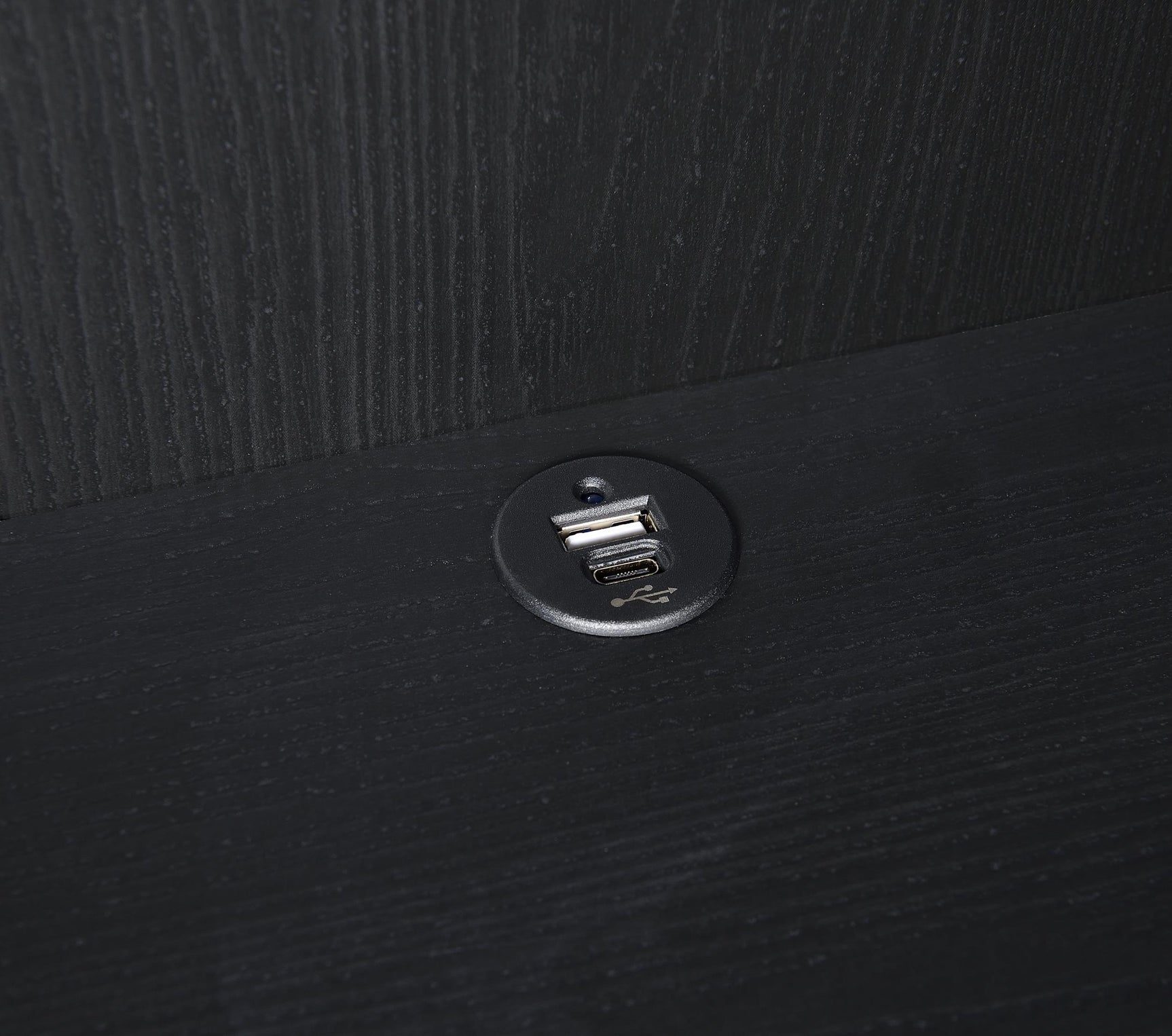 Westpark Black 3-shelf Bookcase USB and Lockable Drawer - Ornate Home