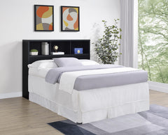 Westpark Black 49-inch Queen Bookcase Headboard - Ornate Home