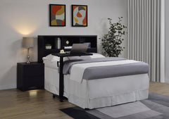 Westpark Black 49-inch Queen Bookcase Headboard - Ornate Home