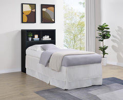 Westpark Black 49-inch Twin Bookcase Headboard - Ornate Home