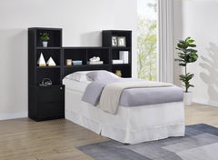 Westpark Black 49-inch Twin Bookcase Headboard - Ornate Home