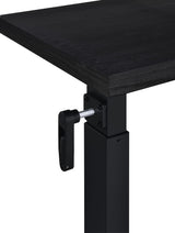 Westpark Black Height Adjustable Mobile Bedroom C-Table - Ornate Home