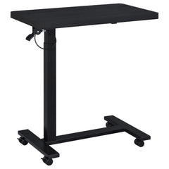 Westpark Black Pneumatic Adjustable C-Shape Side Table with Casters - Ornate Home