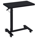 Westpark Black Pneumatic Adjustable C-Shape Side Table with Casters - Ornate Home