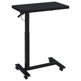 Westpark Black Pneumatic Adjustable C-Shape Side Table with Casters - Ornate Home