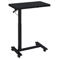 Westpark Black Pneumatic Adjustable C-Shape Side Table with Casters - Ornate Home