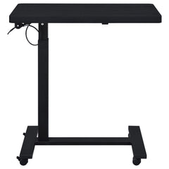 Westpark Black Pneumatic Adjustable C-Shape Side Table with Casters - Ornate Home