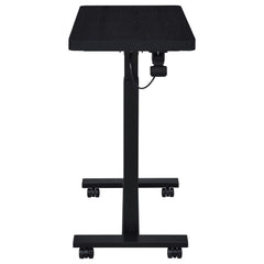 Westpark Black Pneumatic Adjustable C-Shape Side Table with Casters - Ornate Home