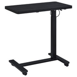 Westpark Black Pneumatic Adjustable C-Shape Side Table with Casters - Ornate Home